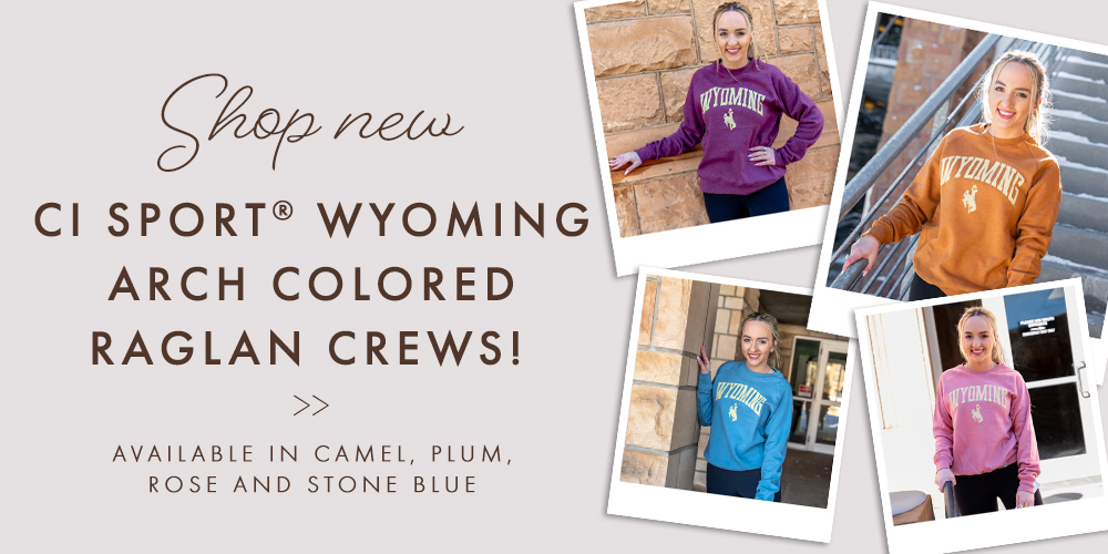 CI Sport® Wyoming Arch Colored Raglan Crews